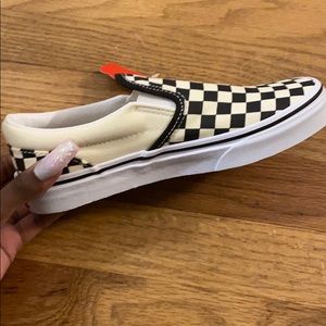 Vans Classic slip-on🏁🖤⚪️ Off white 🦷🐮🍄